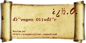 Üveges Olivér névjegykártya