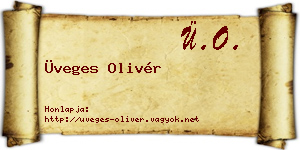 Üveges Olivér névjegykártya